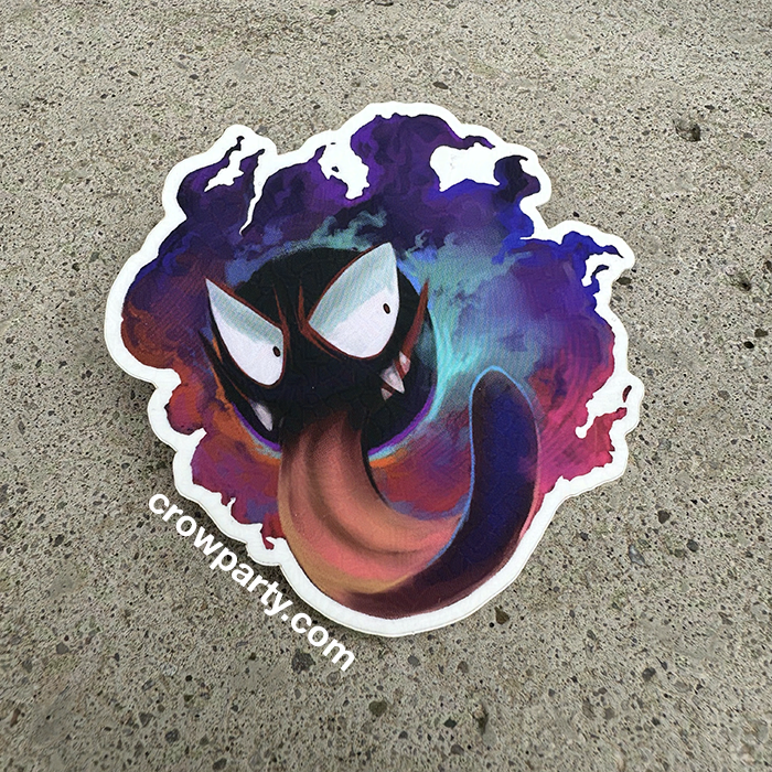 Gastly Vinyl Sticker